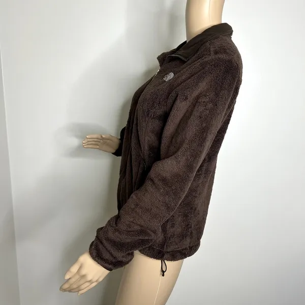 North Face Brown Fleece Full Zip Jacket - Image 2