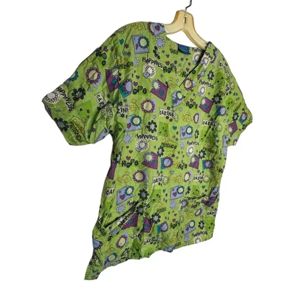 Carol's Scrubs‎ Shirt Green Size L - Image 5