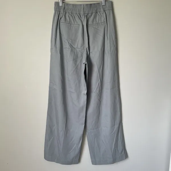 Madewell The Neale Straight-Leg Pant in Drapeweave Overcast Blue Women's Size 6 - Image 2