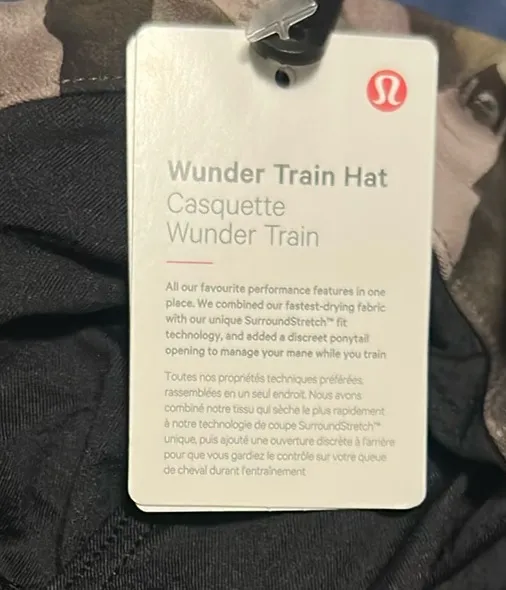 Lululemon Wunder Train Hat Green Camo XS/S - Image 4