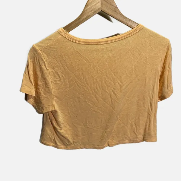 American Eagle Soft‎ & Sexy Peach Orange Short Sleeve Crop Top Tee XS - Image 4