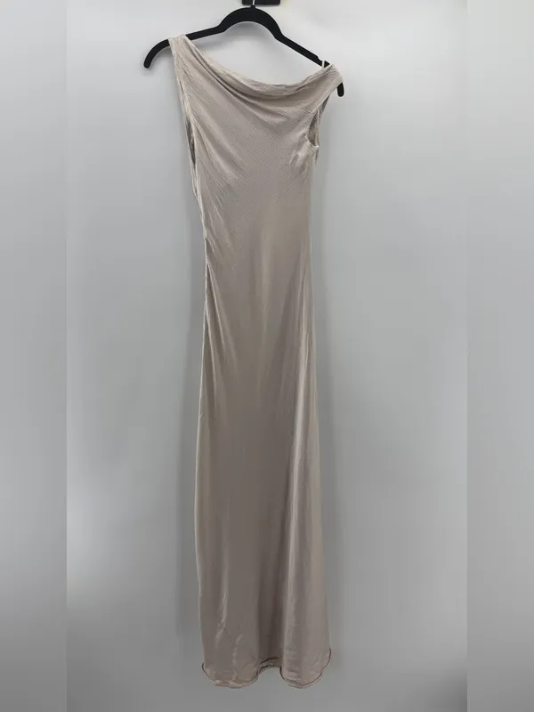 Bec & Bridge Sol Asymmetrical Dress in Sand AU8/US4 - Image 4