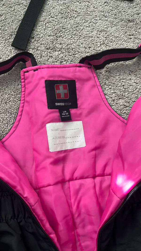 Swiss Tech Snow Bibs Black Size XS - Image 5