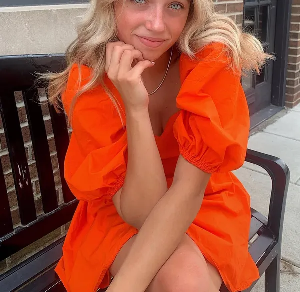 Dry Goods Orange dress - Image 5