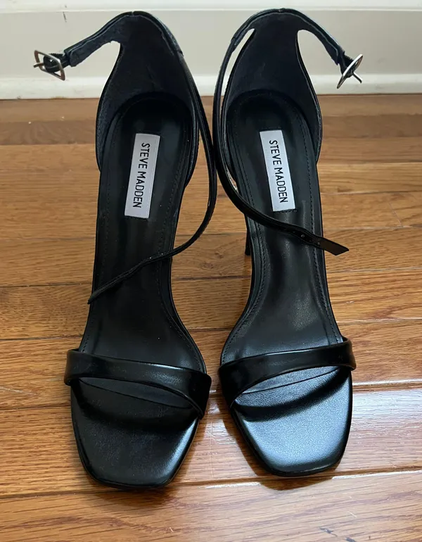 Black Strappy Heels - Image 2