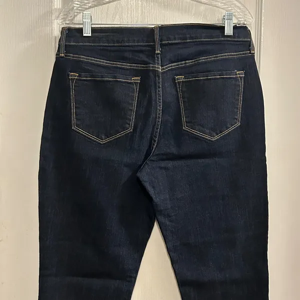 Old Navy Curvy Profile Mid Rise Bootcut Dark‎ Wash Denim Jeans Size 10 Regular - Image 4