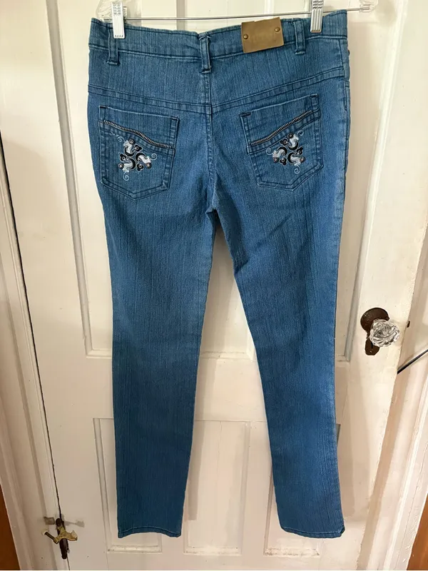 NWOT Embellished Blue Women’s Jeans - Stylish - Image 6