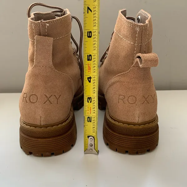 Roxy Work It size 7 brown lace-up leather boots - Image 4