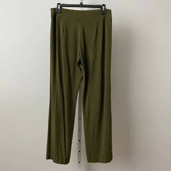 Eileen Fisher Relaxed Lagenlook Wide Leg Pull On Pant Medium‎ Green Olive - Image 6