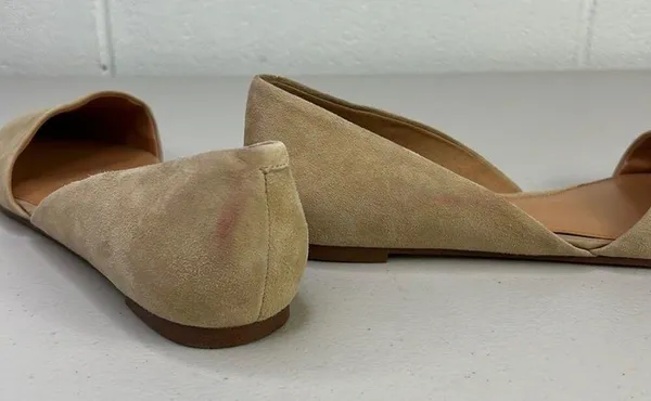 J. Crew Zoe sueded d'Orsay flats Sz10.5 Tan F5310 color saddle slip on pointed - Image 9