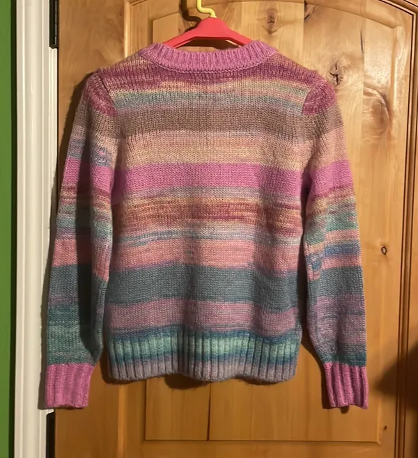 Loft Rainbow Spacedye Knit Sweater $79.50 NWT XS - Image 3