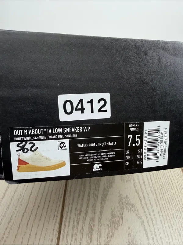 Sorel Women's Out N About IV Low Women's Waterproof Sneaker 7.5 Honey White $100 - Image 8