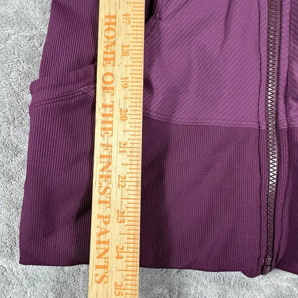 Lululemon In Flux Womens 10 Jacket Regal Plum Purple Reversible Full Zip Hoodie - Image 13