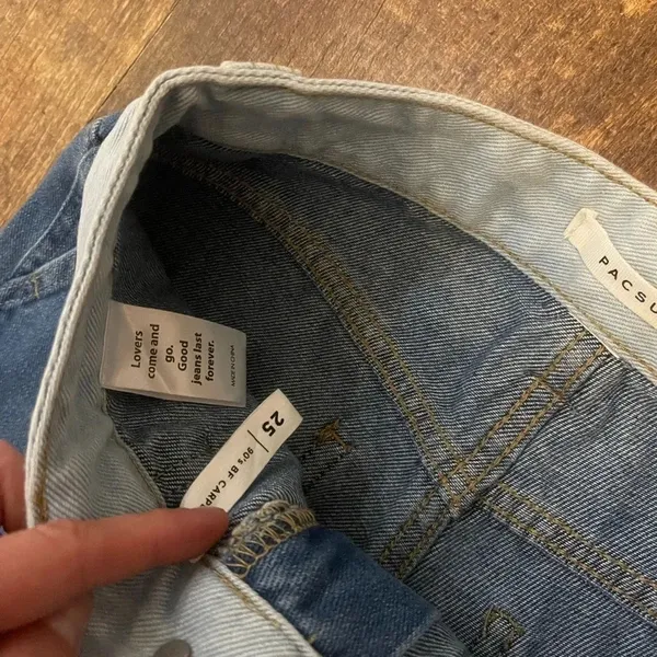 Pacsun 90s Boyfriend Y2K Baggy Carpenter Straight Jeans size 25 - Image 9