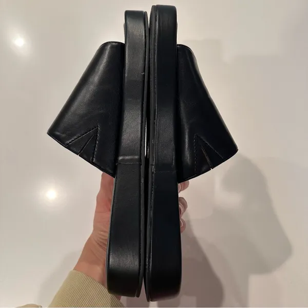 Journee Collection Denrie Platform Chunky Black‎ Sandal Size 9 - Image 7