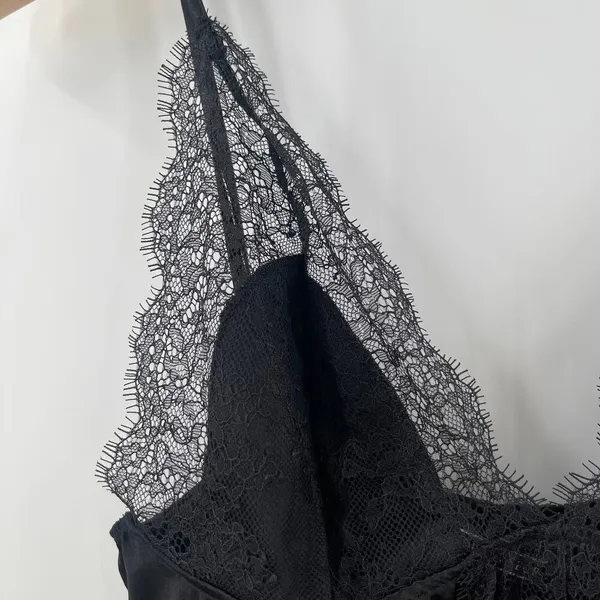VICTORIA'S SECRET Lingerie Teddy Size Small Black Lace Sexy Lips Intimates - Image 8