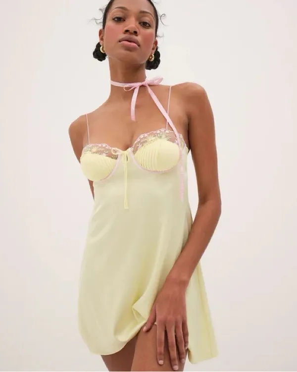 FOR LOVE AND LEMONS Buttercup Bunches Slip Dress - Image 10