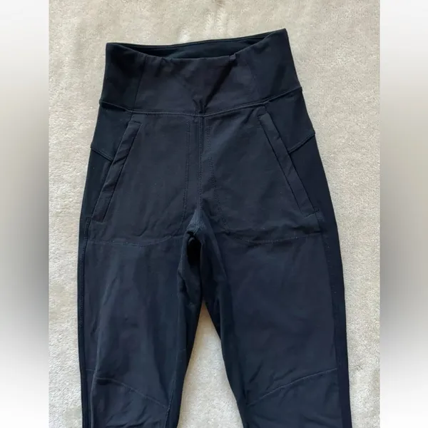 Athleta Womens High Rise‎ Black Leggings Size 0 - Image 2
