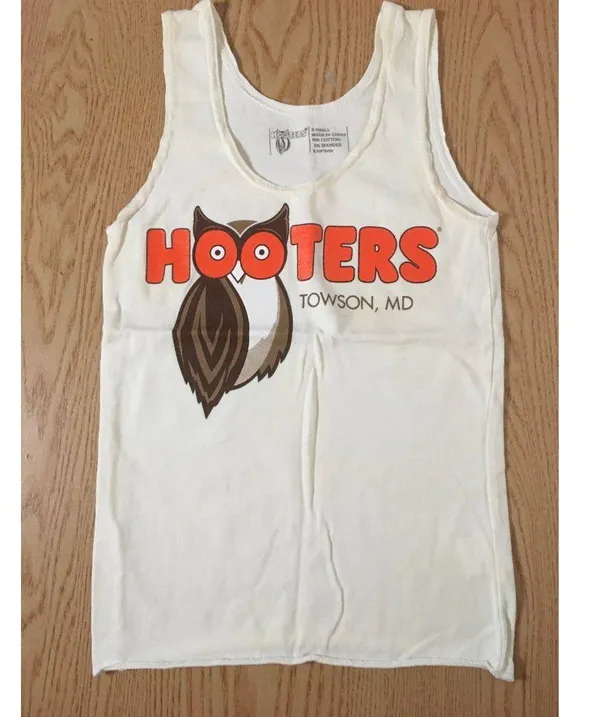 B75 Hooters Girl Worn Rare Uniform Tank & Shorts From Towson Maryland Size Xs - Image 3