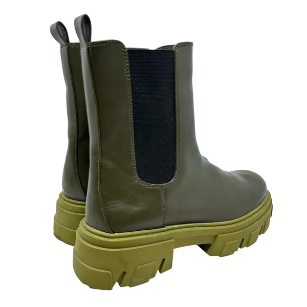 Oak + Fort Chunky Sole Chelsea Boots Military Olive Green‎ Size US 10 - Image 9