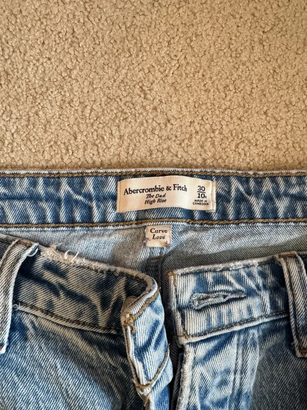 Abercrombie High-Rise Dad Jeans Curve Love - Image 3