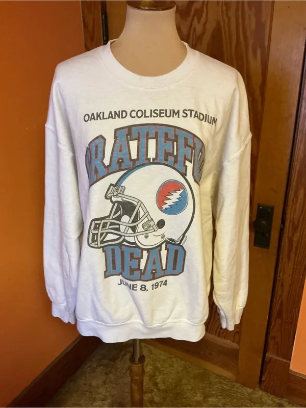 Junk Food Clothing Grateful Dead Oakland Coliseum 1974 Sweatshirt Oversized - Image 7