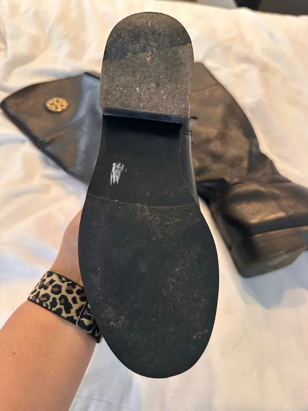Tory Burch Pebbled Leather Riding Boots  - Image 14