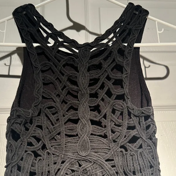 Free People Black Lace Tank Top - Image 2