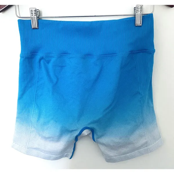 Victoria's Secret Pink Seamless Ombre Bike Shorts High Waist Textured Sz L - Image 2