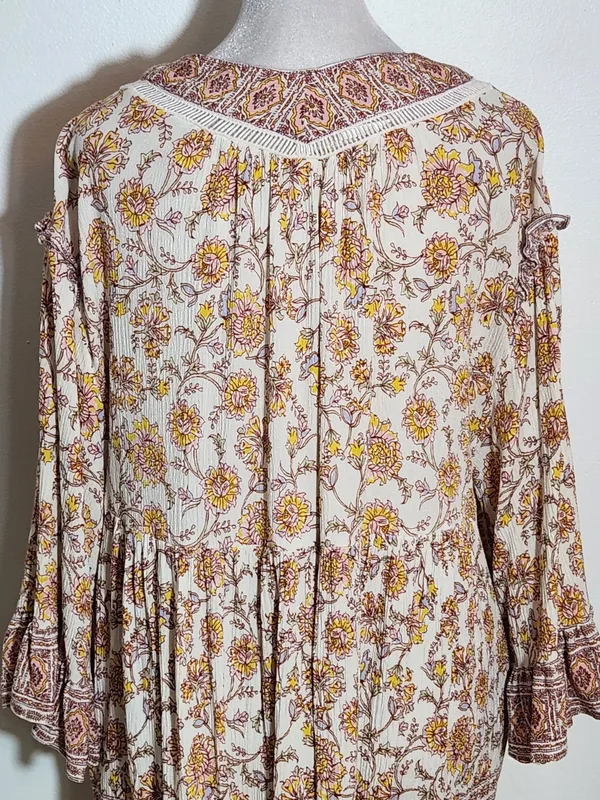 Free People Pink Moonlight Dance Tunic Size Medium - Image 6