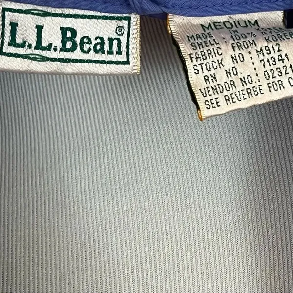 Vintage L.L Bean Pullover Windbreaker Purple Color Block M Purple Size M - Image 5