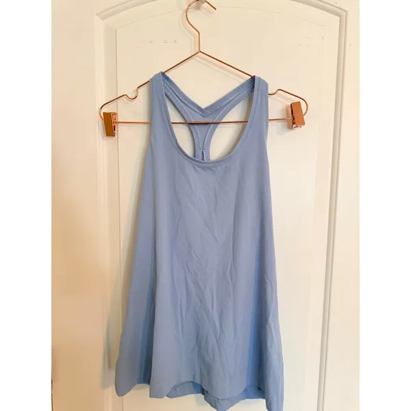 Lululemon Tank‎ Top Women L Blue Racerback Yoga Gym Activewear - Image 2