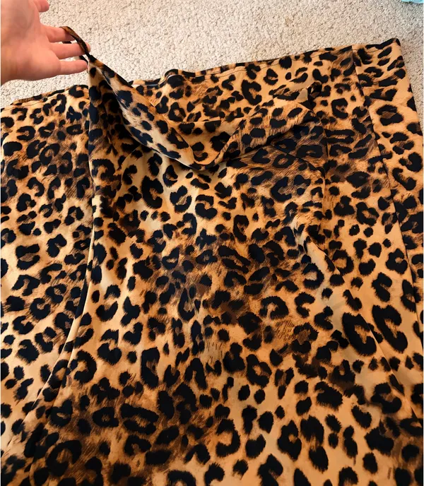 Amazon Leopard print maxi cowlick dress satin - Image 3