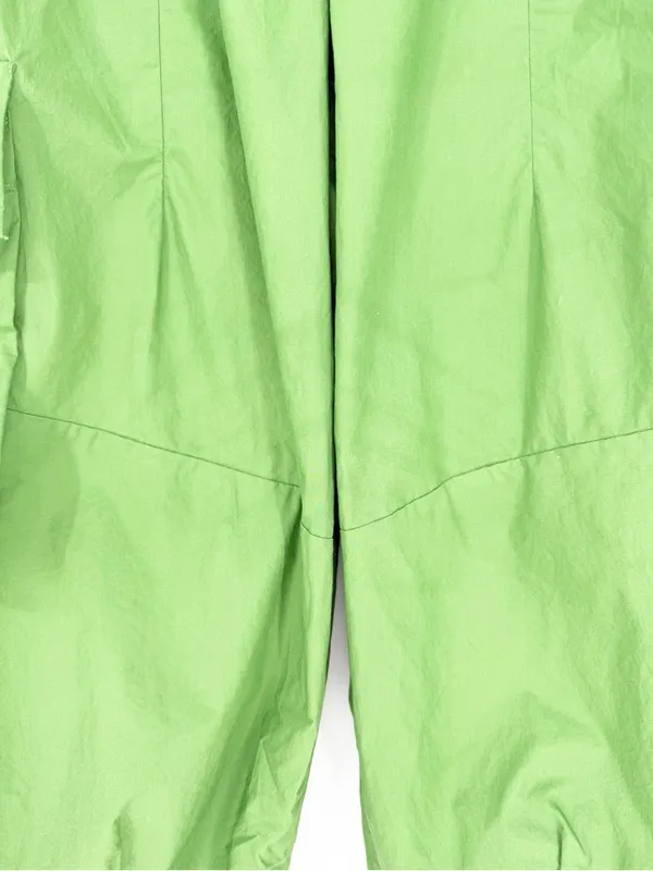 Farm Rio Cotton Straight Crop Cargo Pants Women's M Green Utility Chic - Image 6