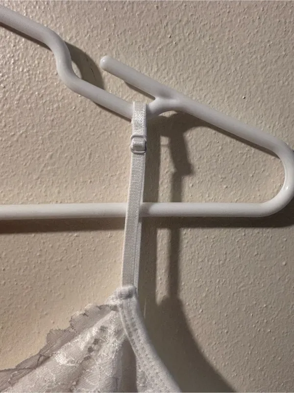 Maurices White Lace Trim Crinkle Cami Tank Top Medium Boho Cottagecore - Image 4