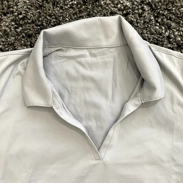 Port Authority Collared Quick Drying Shirt in Grey, Size L​​​​​​​​​ - Image 2