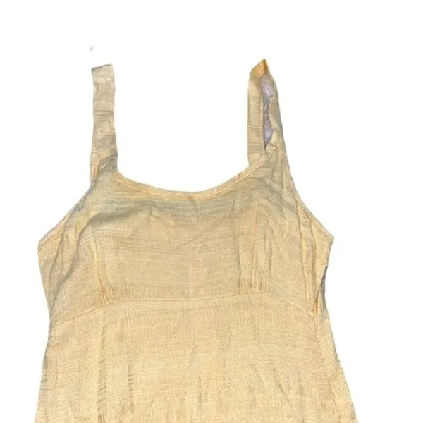 Vintage yellow maxi dress size medium - Image 2