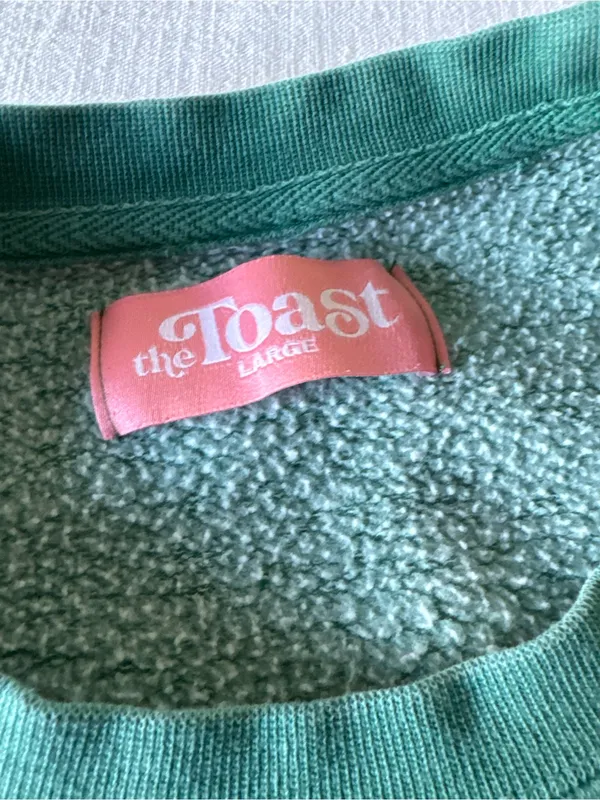 Green Girly ‘Toast’ Crew Neck Sweatshirt - Large - Image 9