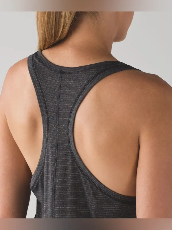 Lululemon Tie It Up Singlet - Heathered Black - 4 - Image 4