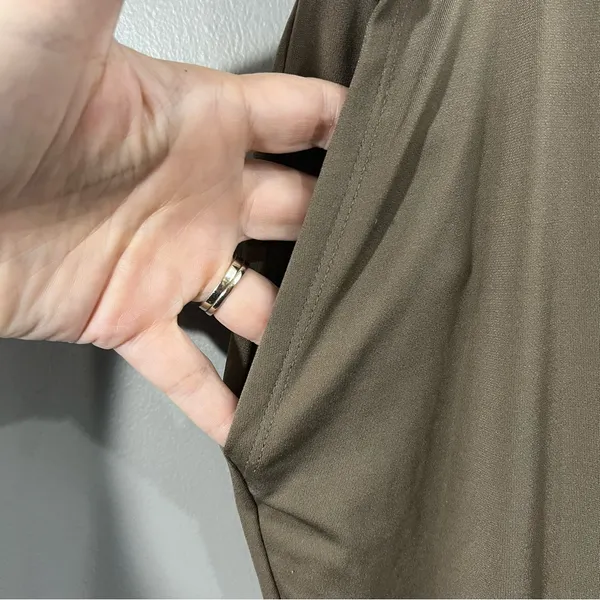 Pull on joggers by Lisa Rinna Collection greenish brown Size L - Image 2