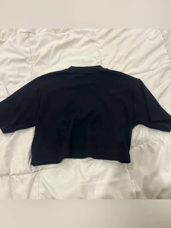 Off-White Virgil Abloh Womens Logo Crop Top - Image 4