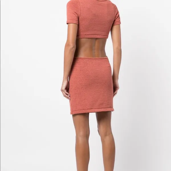 Cult Gaia Billie knit cutout short sleeve mini dress in Jasper size L large NWT - Image 18