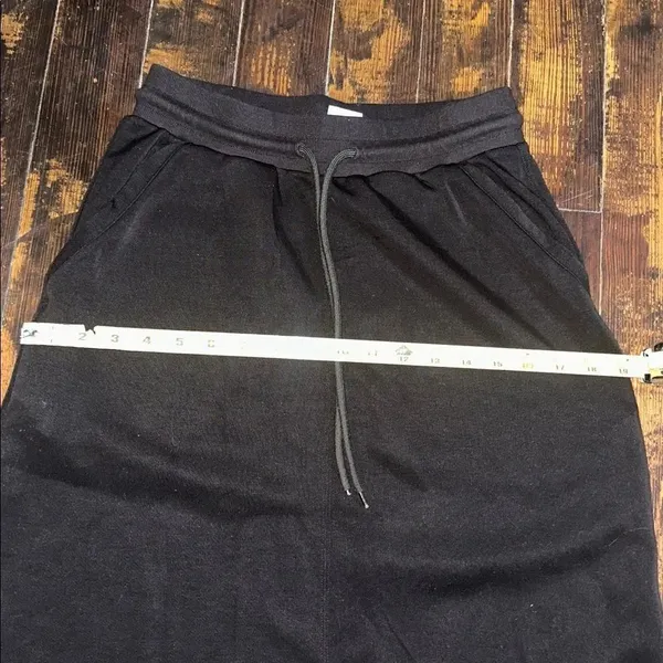 Zyia black athletic drawstring waist jersey athleisure S skirt - Image 5