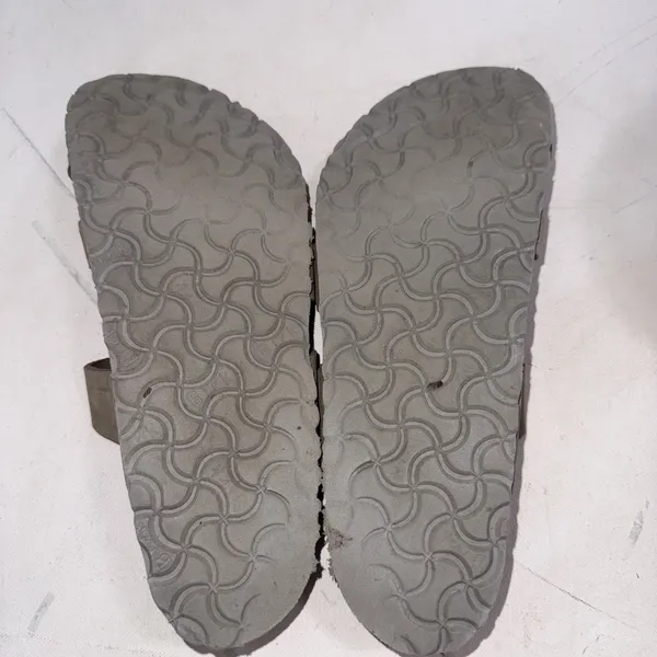 Birkenstock Gray Leather Outdoor Gorpcore Cork Footbed Sandals Women's Size 40 - Image 9