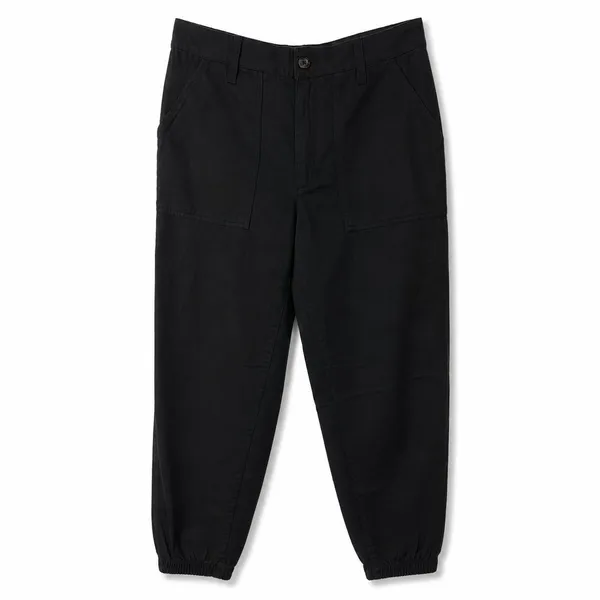 GAP Black Utility Cotton Lyocell Twill Blend Tapered Casual Jogger Pants Small - Image 2