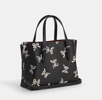 Coach NWT Mollie Tote Bag 25 With Bow Print Style CY648 $375 - Image 11