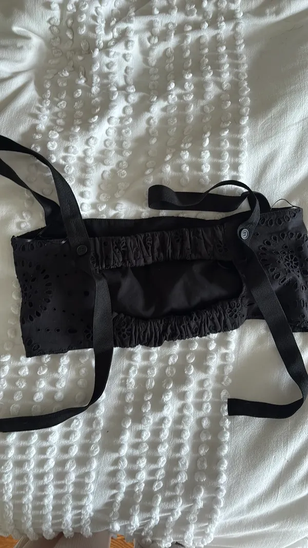 Black Zara Cropped Top  - Image 2