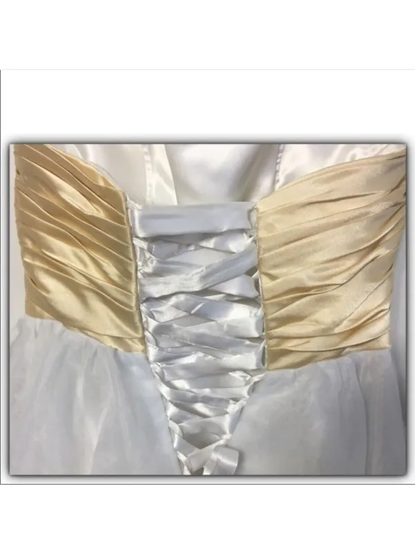 Strapless corset lace-up party prom dress size M/L - Image 3