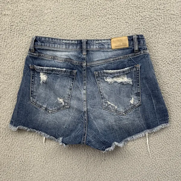 Bke Billie Denim Jean Shorts 2" High Rise Cut Off Distressed Festival Women's 29 - Image 2