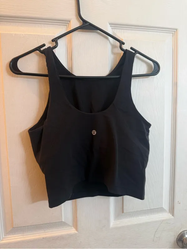 lululemon athletica Black Cropped High-Neck Align Tank - Image 2